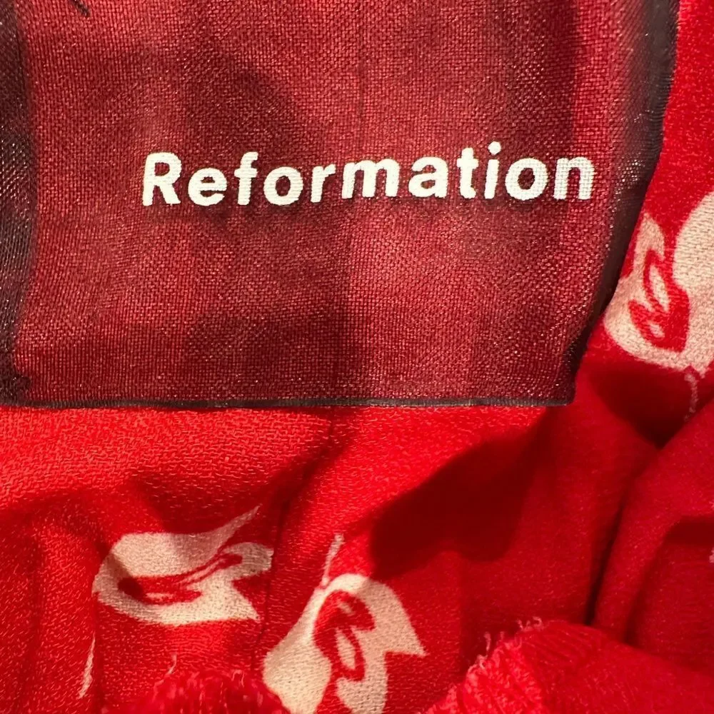 Reformation finley dress red - Picture 6 of 7